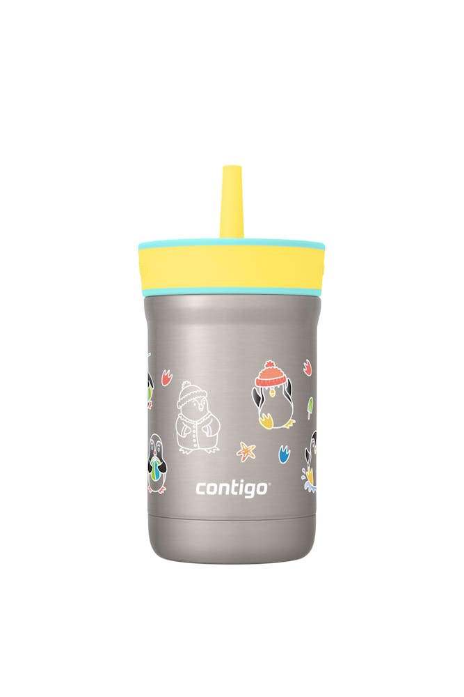 Contigo® Kids Leighton Spill-Proof Stainless Steel Tumbler with Straw, 12oz ⟂