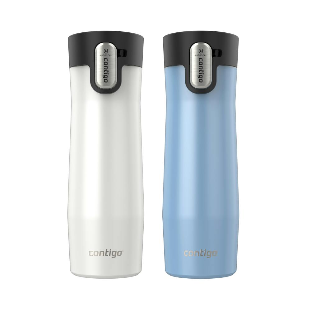 Contigo® AUTOSEAL® West Loop Vacuum-Insulated Stainless Steel Travel Mug with Easy-Clean Lid, 20 oz, 2-Pack ✓