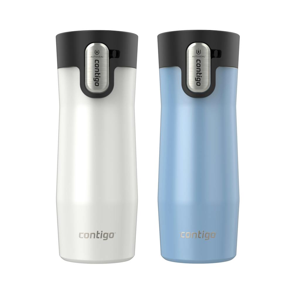 Contigo® AUTOSEAL® West Loop Vacuum-Insulated Stainless Steel Travel Mug with Easy-Clean Lid, 16 oz, 2-Pack ·B