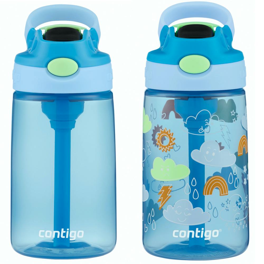 Contigo® Kids Water Bottle with Redesigned AUTOSPOUT® Straw, 14 oz, 2 pack ※
